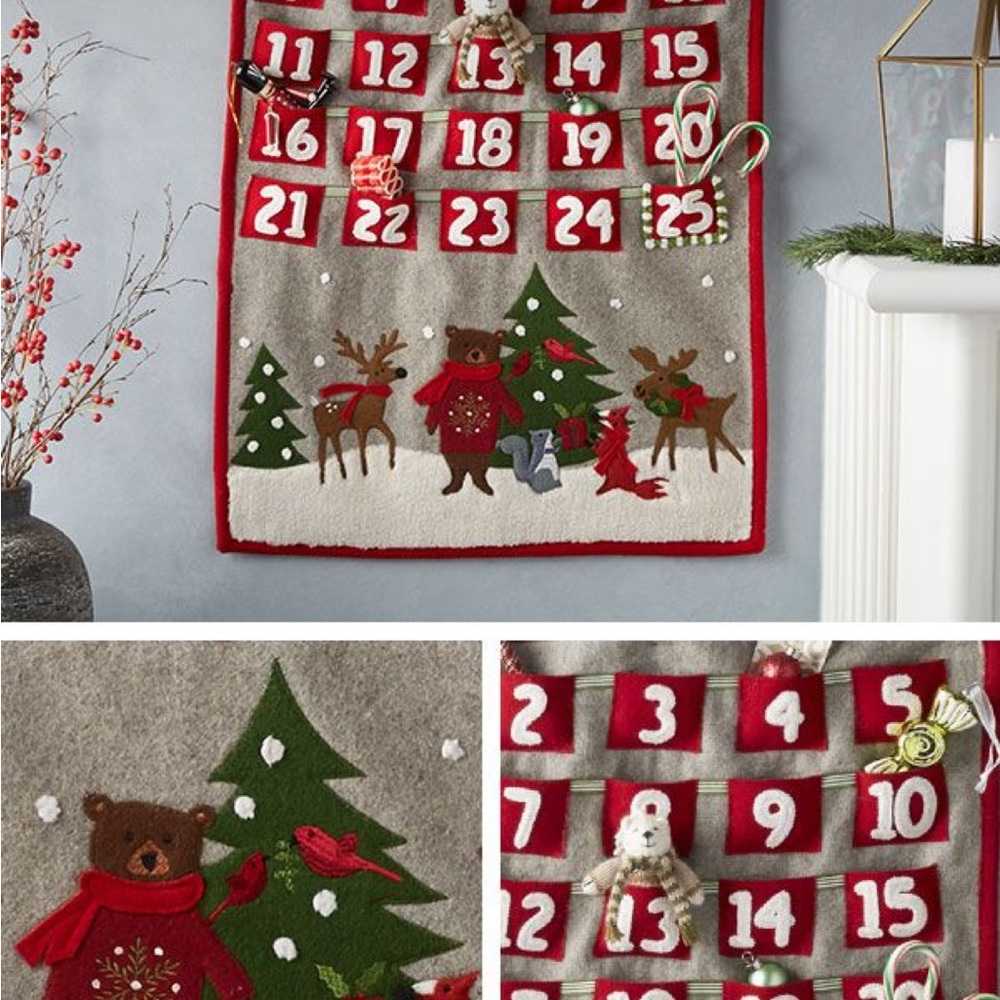 Crate and Barrel holiday critter advent calendar.